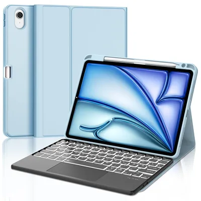Zdjęcie produktu dla Klawiatura do iPad Air 11 cali 2025/2024 z touchpadem - Niebieska osłona