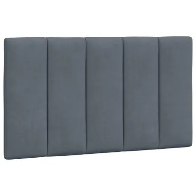 Obrázek produktu pro Polštář na čelo postele Hanko tmavě šedý 90 cm samet