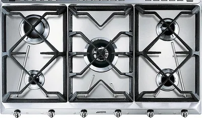Obrázok produktu pre Smeg Universal SRV596GH5, Nerezová oceľ, Na pracovnú dosku, 90 cm, Plynový, Nerezová oceľ, 5 zone(s)