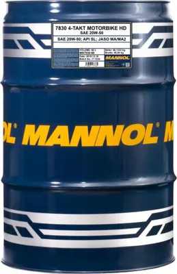 Produktbild von Mannol Motoröl 4T Motorhd 20W50 60L V-Twin Ma2 Halbsynthetisch (7830) - Fass 60 L
