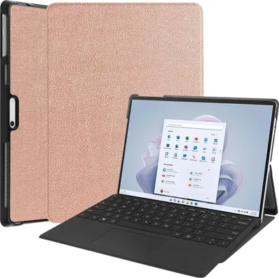 Produktbild von Microsoft Surface Pro 9 Schutzhülle Hülle Case Tasche Klapphülle, Farbe:Rose Gold
