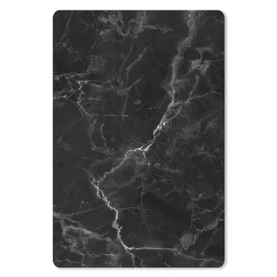 Produktbild von MuchoWow® Mauspad Mousepad Marmor - Schwarz - Weiß - Textur - Marmoroptik 18x27 cm - Mousepads - Maus Mat - Pad - Mausunterlage