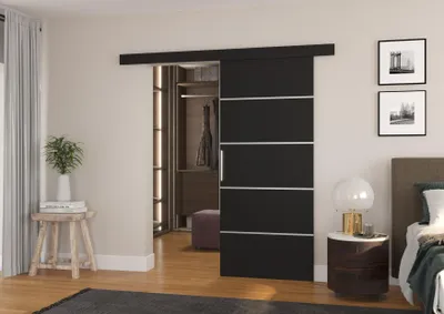 Obrázek produktu pro Posuvné dveře 96 cm BAGRIA - černé