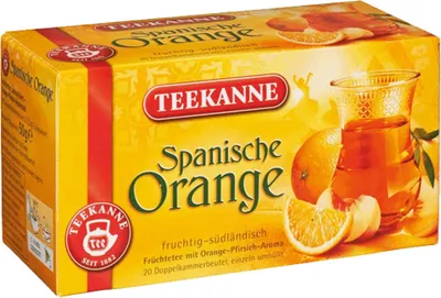 Image de Teekanne 6774 Thé Orange d'Espagne - 20 sachets