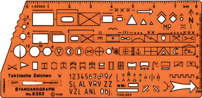 Immagine prodotto di Modello grafico standard per simboli tattici Simboli delle truppe standardizzati dalla NATO