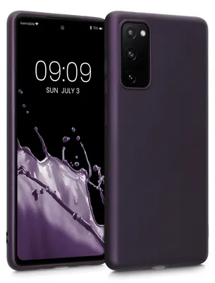Produktbild von kwmobile Handyhülle für Samsung Galaxy S20 FE Hülle - Silikon Case metallisch schimmernd - Schutzhülle Cover - Metallic Brombeere