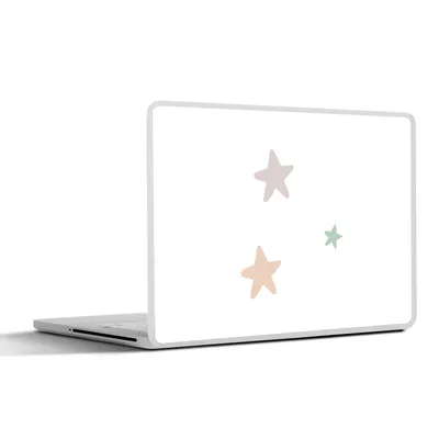 Produktbild von MuchoWow® Laptop Aufkleber Sticker Cover Sterne - Pastell - Mädchen - Jungen - Kinder 30x22 cm - Laptop-Sticker