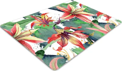 Obrázek produktu pro Podlahová ochranná podložka - Ochranná podložka pod stoličku - Podlahová podložka - 120x90 cm - Divoké kvety
