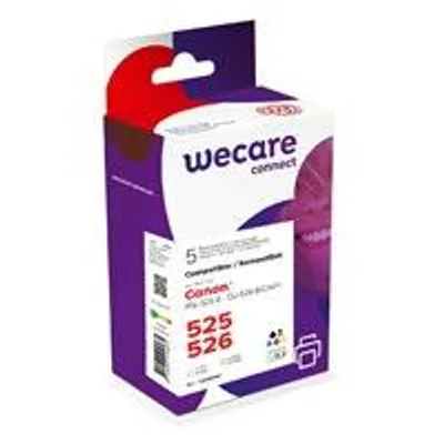 Produktbild von Wecare WEC4287, Schwarz, Cyan, Magenta, Gelb, Pixma IP4850 / IP4950 / IX6550 / MG5150 / MG5250 / MG5350 / MG6150 / MG6250 / MG8150 / MG8250 / MX71