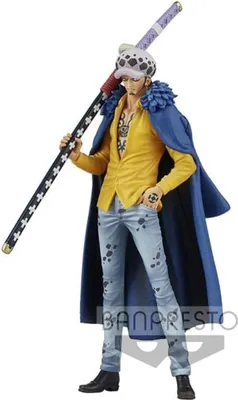 Obrázek produktu pro BANDAI DFX The Grandline Men Wanokuni Trafalgar Law with sword Kikoku | One Piece collectible figure | 17 cm