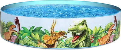 Produktbild von Bestway Starres Kinderbecken PVC Dinosaurier 183x38 cm +2 Jahre Garten 55022