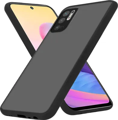 Obrázok produktu pre Cadorabo puzdro pre Xiaomi RedMi NOTE 10 5G / POCO M3 PRO 5G v matnej čiernej farbe hybridné ochranné puzdro s TPU silikónom vo vnútri a matným plastovým zadným krytom puzdro na mobilný telefón