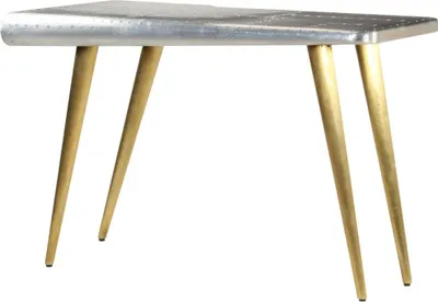 Produktbild von vidaXL Schreibtisch Vintage Flieger Flugzeug Stil 120x60x76 cm