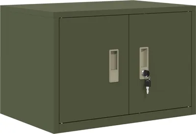 Produktbild von vidaXL Aufbewahrungsschrank Olive Grün 60 x 40 x 40 cm Stahl