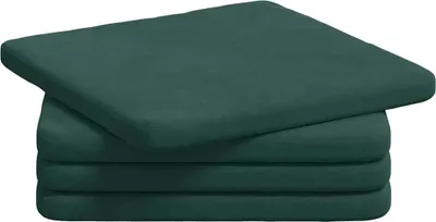 Produktbild von vidaXL Sitzkissen 4 pcs Dunkelgrün 40 x 40 x 3 cm Samt