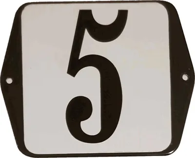 Produktbild von Hausnummernschild Standardnummer 5