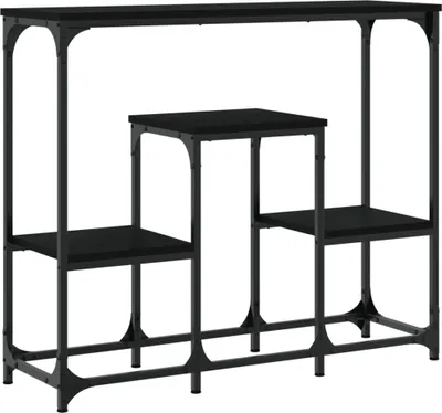 Produktbild von vidaXL Konsolentisch Schwarz 89,5x28x76 cm Holzwerkstoff