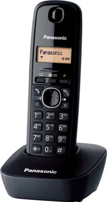 Image de Panasonic KX-TG1611 Téléphone sans fil, identification de l'appelant, 15h de temps de conversation, DECT