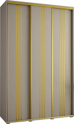 Produktbild von Kryspol Dakota 6 Schrank, drei Türen - 235,2x150x45cm - Kaschmir Gold