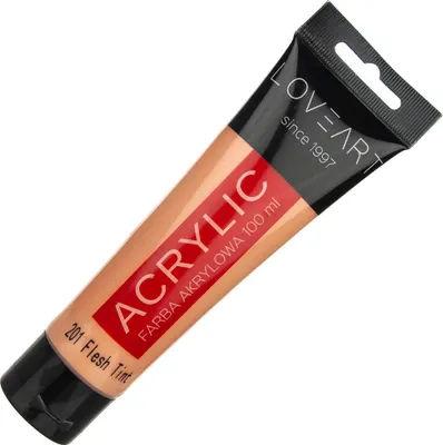 Produktbild von LOVEART 100ML Acrylfarbe Malfarbe Künstlerfarbe Malen Farbe, Flesh Tint 201 - Fleischtönung