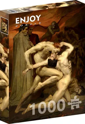 Zdjęcie produktu dla Puzzle 1000 elementów Enjoy – William Bouguereau: Dante i Wergiliusz