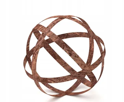 Zdjęcie produktu dla 40 cm Kula Ogrodowa Rustykalna Corten Rdza