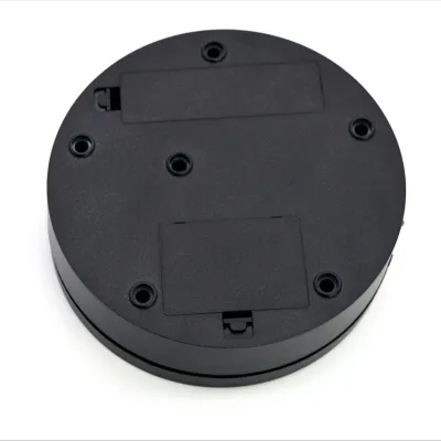 Image de Présentoir rotatif àélectrique, surface réfléchissante, réglage à 3 vitesses, capacité de charge de 3 kg, pour la photographie et la présentation de bijoux