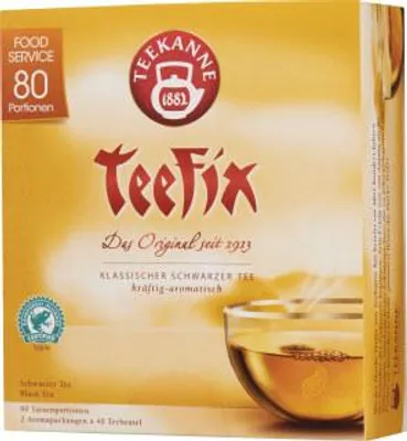 Productafbeelding van Teekanne Teefix, klassieke zwarte thee, krachtig en aromatisch, 140g
