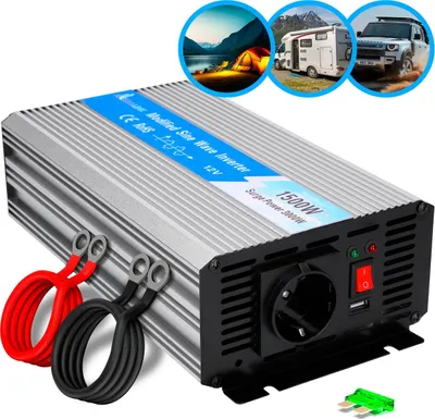 Productafbeelding van Extralink OPIP-1500W omvormer, 12V, 1500W, zuivere sinusgolf
