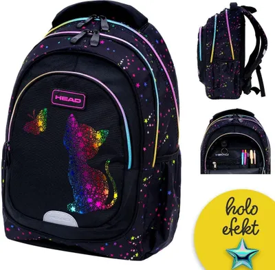 Obrázek produktu pro Plecak Head Golden Effect Rainbow Kitty AB330