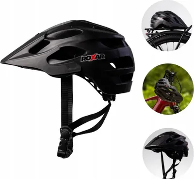 Zdjęcie produktu dla Kask rowerowy ROXAR MTB czarny mat M
