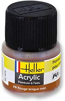 Produktbild von Heller 9070 -  Peinture Acrylic 070 rouge brique mat, 12ml - Neu