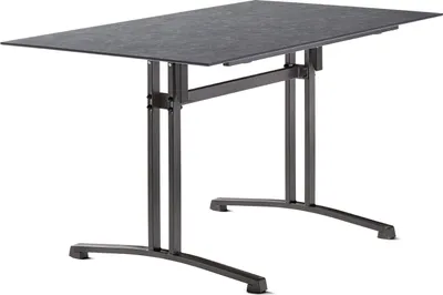 Produktbild von Gartentisch >5375-30< in Schiefer anthrazit, Polytec® - 140x73x80cm (BxHxT)