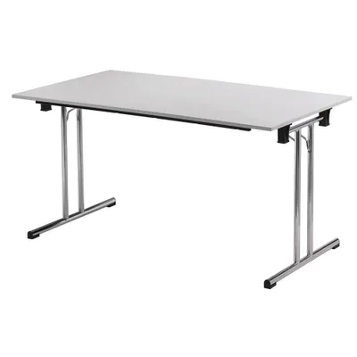 Produktbild von SODEMATUB Mehrzwecktisch lichtgrau rechteckig, Rundrohr chrom, 160,0 x 70,0 x 74,0 cm
