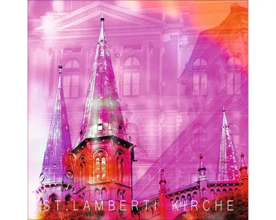 Produktbild von Glasbild Oldenburg St. Lamberti Kirche 20x20 cm