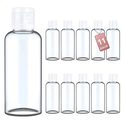 Image de Flacons cosmétiques 16 x 60 ml et 11 x 100 ml en plastique