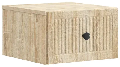 Produktbild von Wandmontierter Nachttisch Sonoma-Eiche 33 x 34,5 x 20 cm
