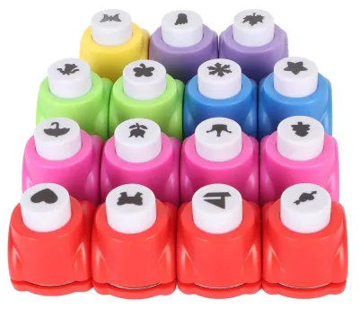 Motivlocher-Set, 15-teilig, für Basteln, Scrapbooking, Kinder