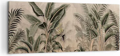 Produktbild von Bild auf Leinwand - Leinwandbild - Einteilig - Wald Blatt Baum - 120x50cm - Wand Bild - Wanddeko - Wandbilder - Leinwanddruck - Bilder - Wanddekoration - Leinwand bilder - Wandbild - AB120x50-5101