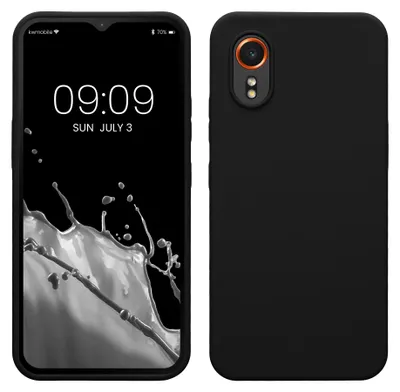 Produktbild von kwmobile Handyhülle für Samsung Galaxy Xcover7 Hülle - Case Silikon - Kabelloses Laden - Schutzhülle Cover in Schwarz