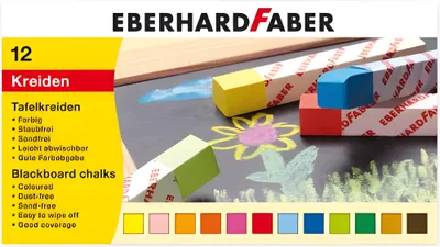 Produktbild von Eberhard Faber Blackboard, 12 Stück(e), Mehrfarbig, 12 Farben