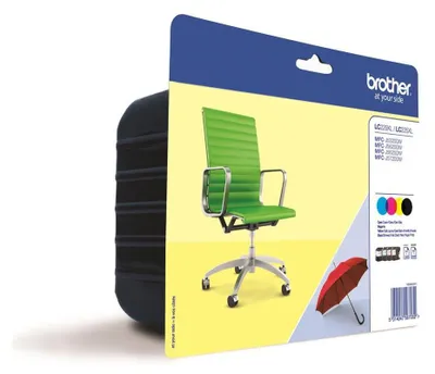 Obrázok produktu pre Brother LC-229XLVALBP, Čierna, Azúrová, Purpurová, Žltá, 4 kusov, 2400 strany, 1200 strany, Viacnásobné balenie