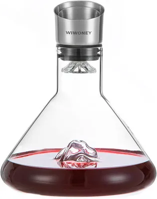 Produktbild von Weindekanter Glas mit Belüfter, 1500 ml, für die Küche