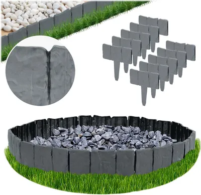 Produktbild von Plonos Garteneinfassung 250 cm PL-962 grau