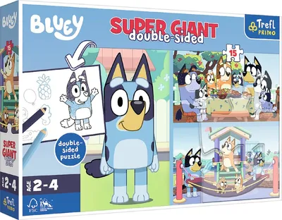 Zdjęcie produktu dla Puzzle 15 Giant Przygoda Z Bluey Trefl