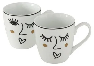 Produktbild von Kaffeebecher Jumbo Glamy 480ml Porzellan 2er Set