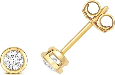 Produktbild von Funkelndes Feuer 18 Karat (750) Gold Damen - Diamant Paar Ohrstecker Brillant-Schliff 0.25 Karat H - SI2; TRS3467318KY