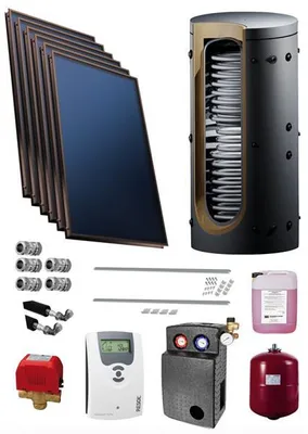 Produktbild von Solaranlage Solarpaket Solar 13,92 m² mit Hygienespeicher 1000 L + 2 WT Solar