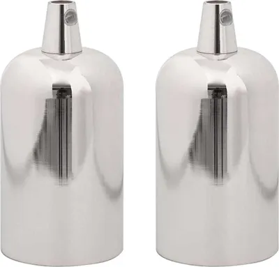 Obrázok produktu pre držiaky lámp 2 ks Satin Nikel E27