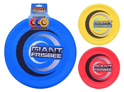 Image de Disque de lancer Fribee géant, 35 cm, 3 couleurs assorties